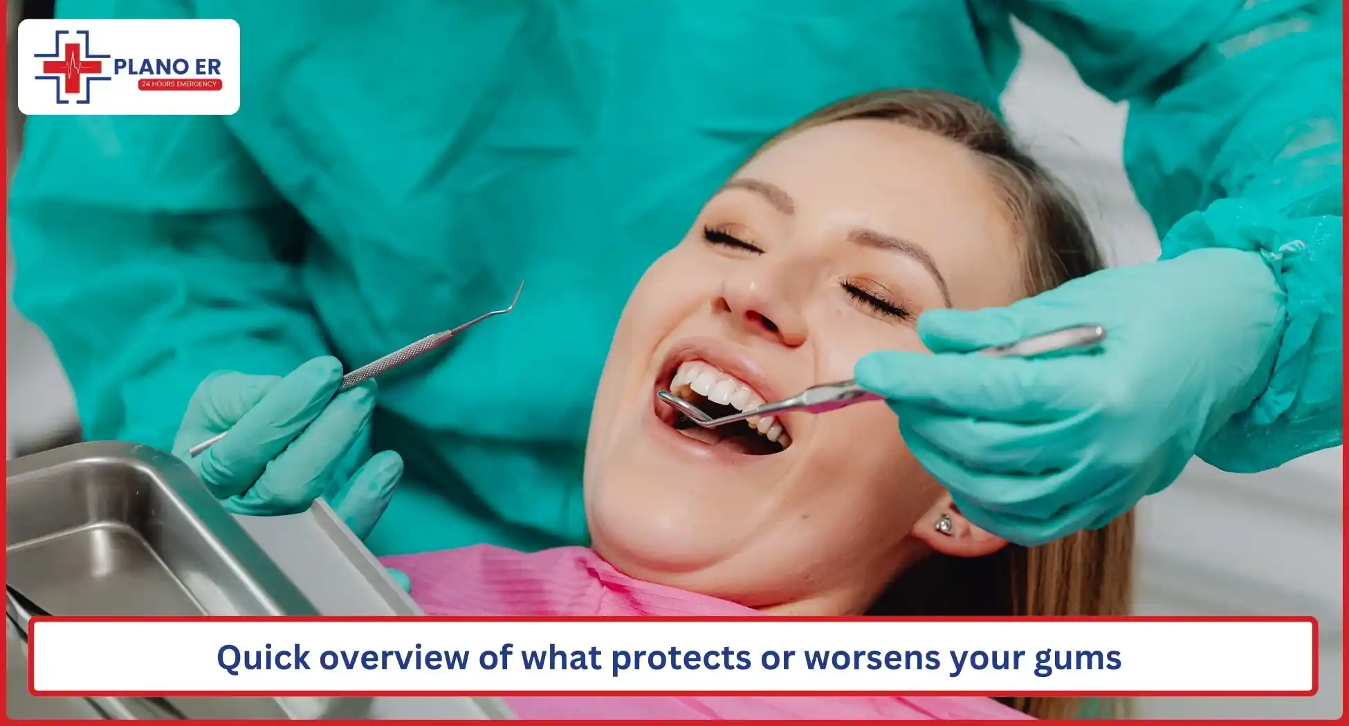 Quick overview of what protects or worsens your gums